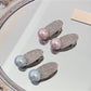 Beau - Geometric Pave Bead Accent Alloy Hair Clip