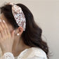 Gifty - Floral Knot Wide Band Polyester Fiber Headband