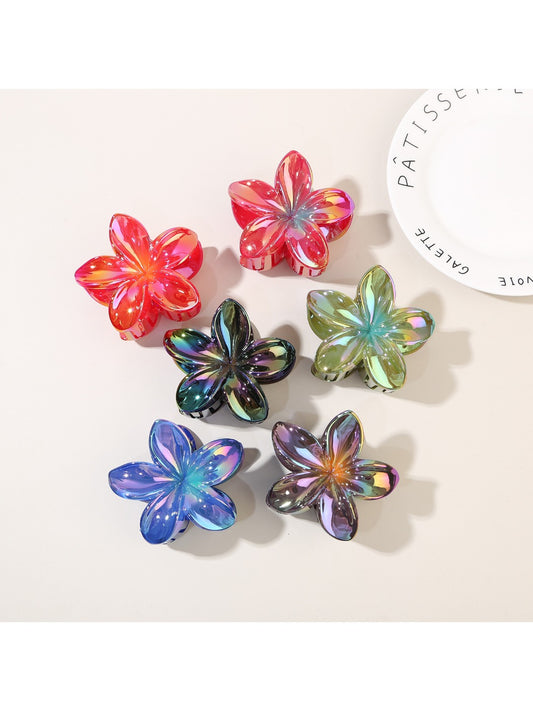 Beau - Iridescent Floral Hair Claw Clip