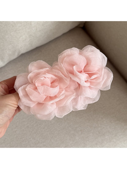 Beau - Elegant Rose Shaped Banana Clip