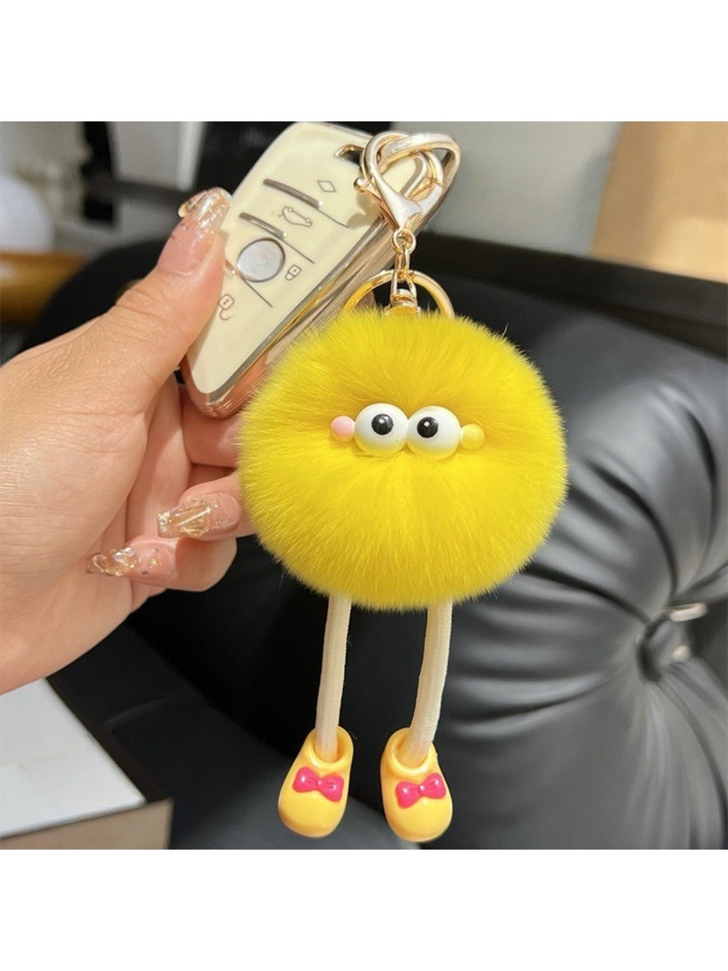 Keypus - Long Legs Little Coal Ball Keychain
