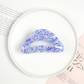 Beau - Acrylic Geometric Pattern Curved Claw Clip
