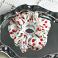 Gifty - Cherry Print Polyester Fabric Scrunchie