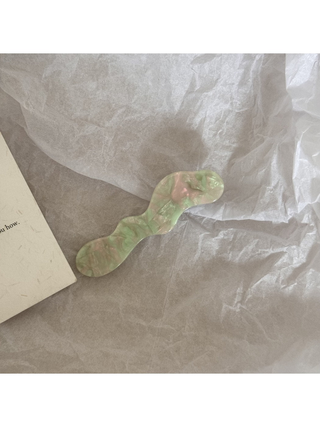Beau - Geometric Wave Acetate Fiber Hair Clip