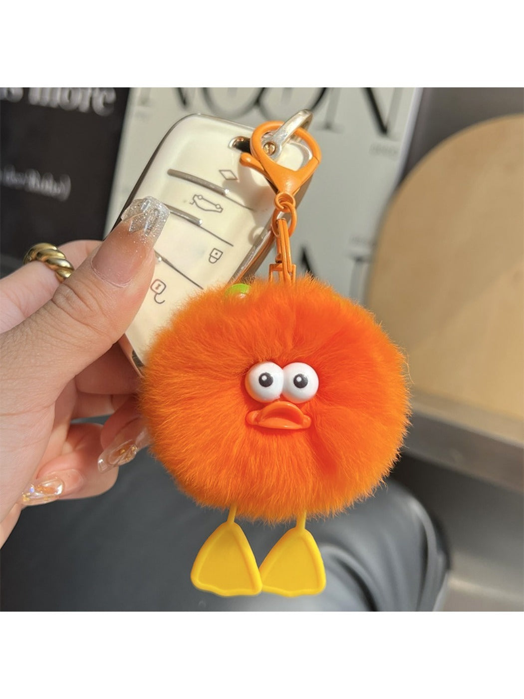 Keypus - Cute Duck Ball Keychain