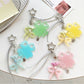 Keypus - Acrylic Clover Bow Beaded Bag Charm Keychain