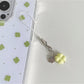 Keypus - Beaded Four Leaf Clover Alloy Keychain