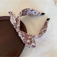 Gifty - Floral Knot Wide Band Polyester Fiber Headband