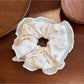 Gifty - Lace Trim Floral Scrunchie Sweet Bow