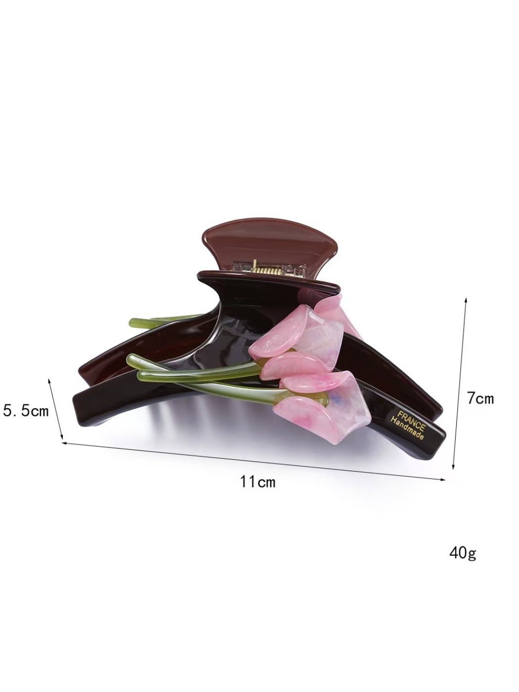 Beau - Fashion Lily Pattern Acetate Hair Clip