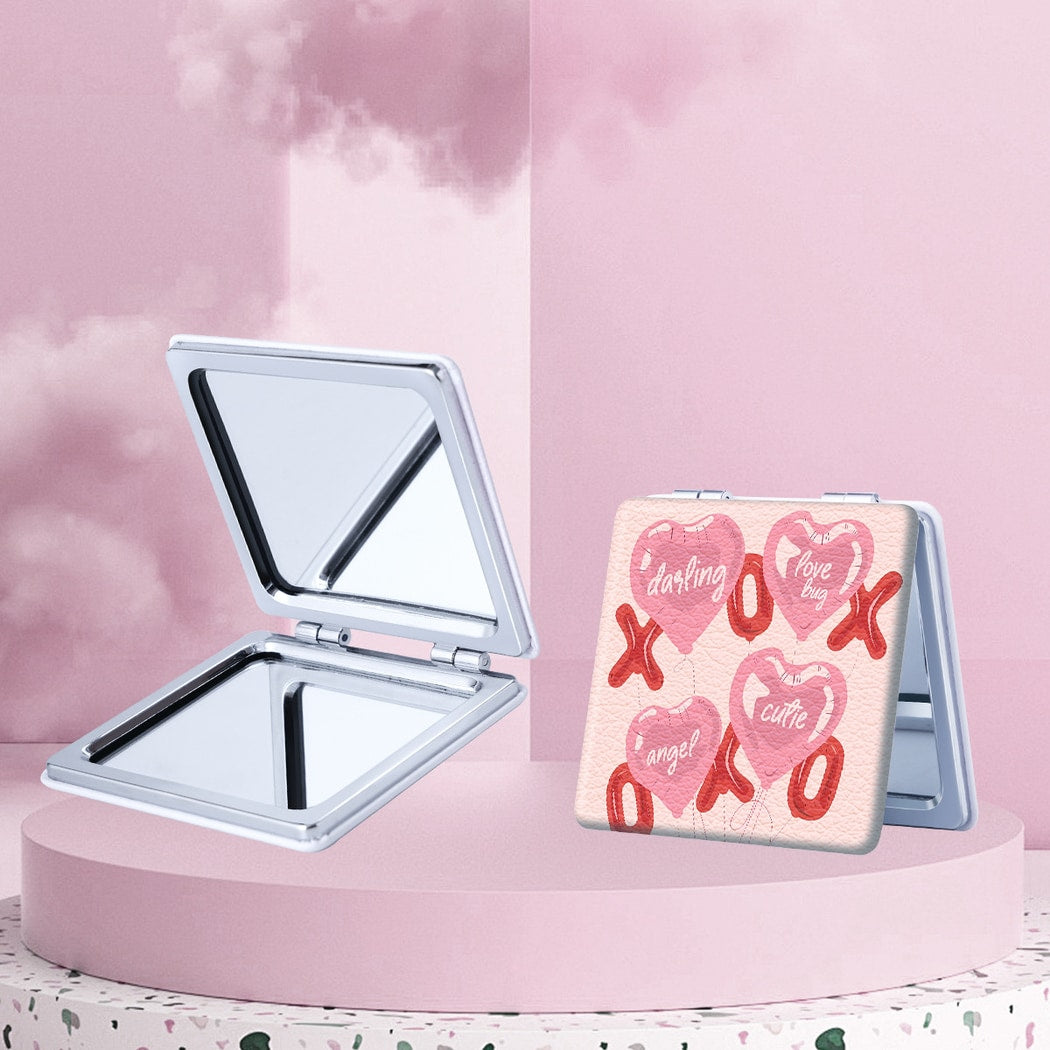 Mirroray - Illustrated Foldable Glass Pocket Makeup Mirror