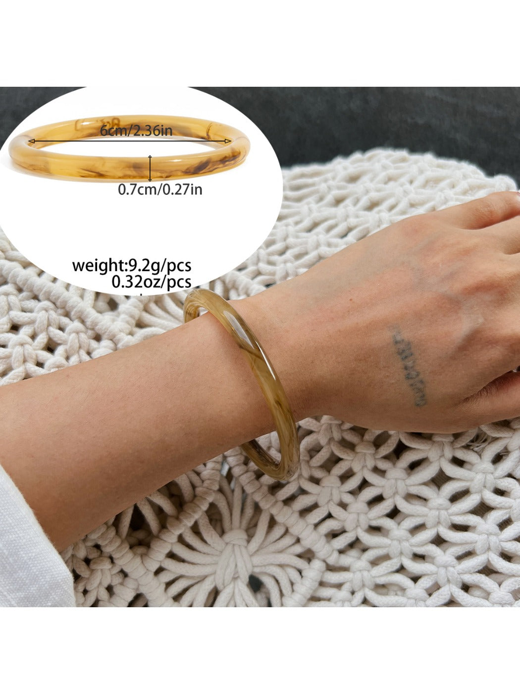 Lovra ombre bangle bracelet in elegant setting emphasizing fashion appeal