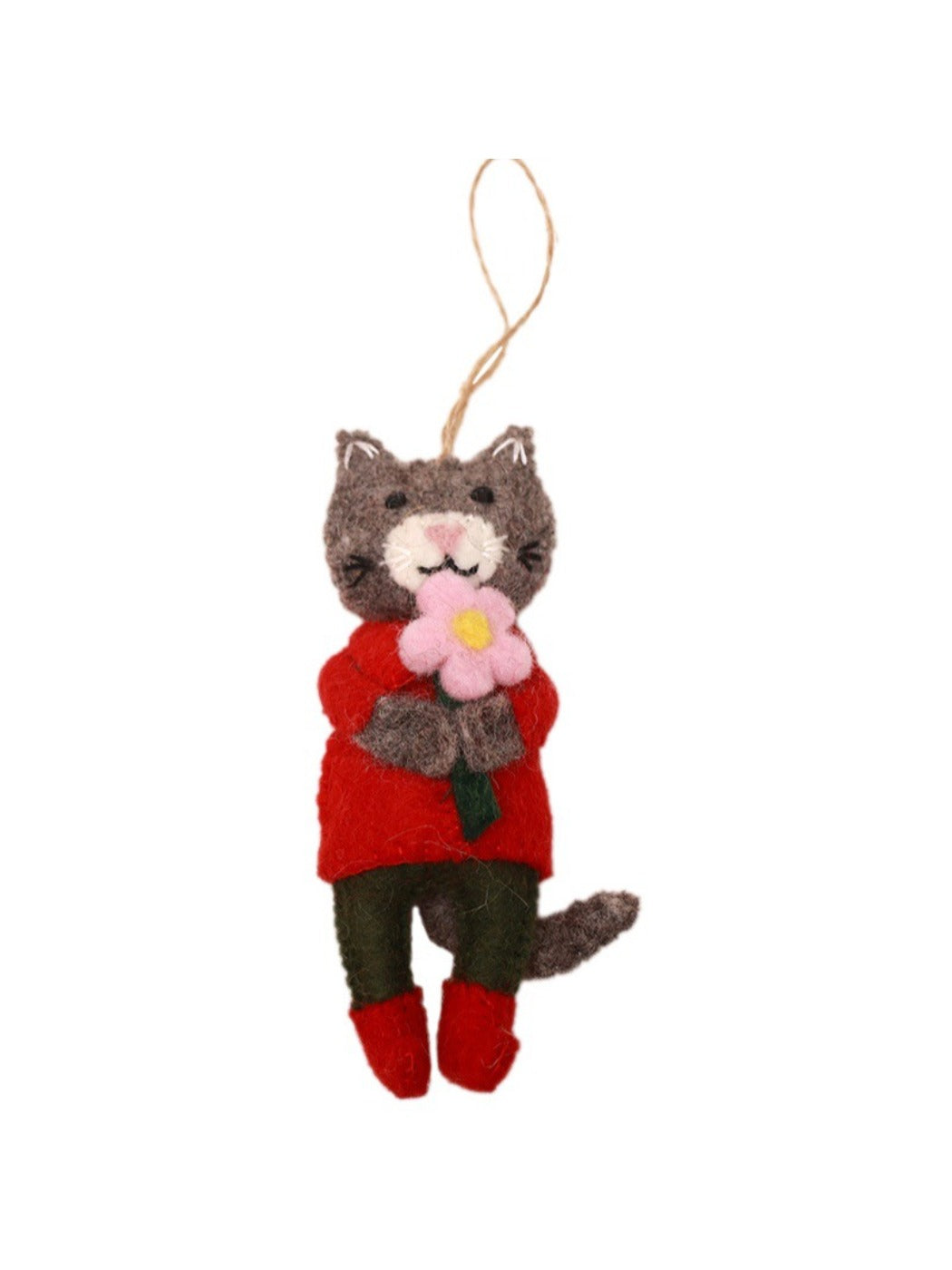 Feltery - Cute Plush 3D Cat Keychain Key Ring Bag Charm