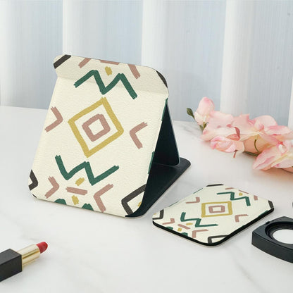 Mirroray - Double Sided Print Desktop Folding Makeup Mirror