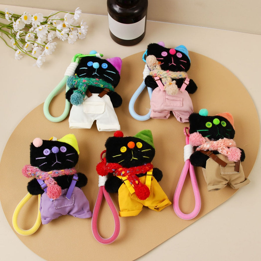 Keypus - Polyester Cat Figure Bag Charm Keychain
