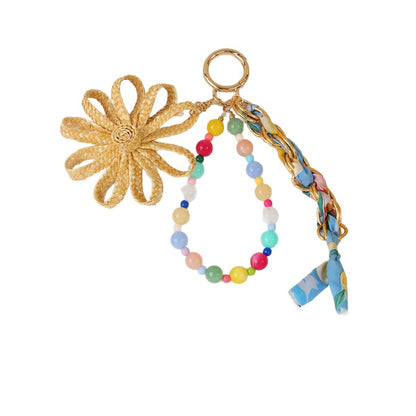 Keypus - Boho Floral Bag Charm Keychain