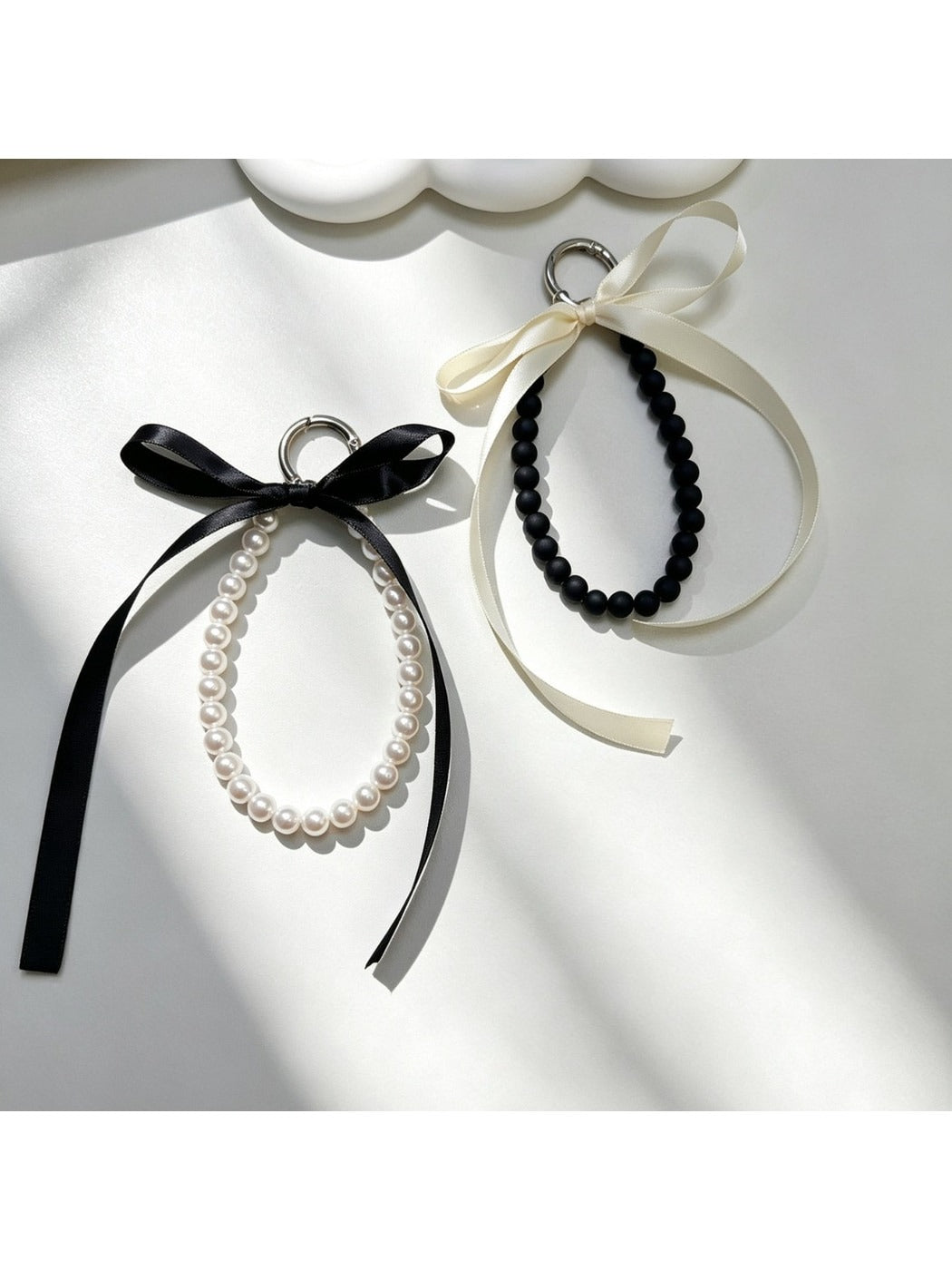 Keypus - Beaded Bow Bag Charm Pendant Keychain