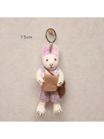 Feltery - Cute 3D Bunny Keychain Bag Charm Gift