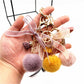 Keypus - Lace Bow Pompom Bag Charm Keychain