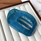 Beau - Glossy Oval Cutout Geometric Back Hair Clip