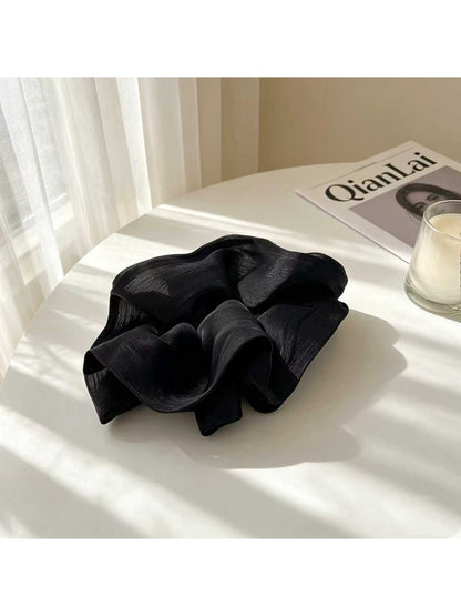 Beau - Ruched Cloud Polyester Banana Hair Clip