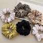Gifty - Versatile Ruched Satin Hair Scrunchies