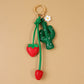 Keypus - PU Strawberry Cactus Bag Charm Keychain