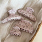 Beau - Pink Floral Print Hair Claw Clip