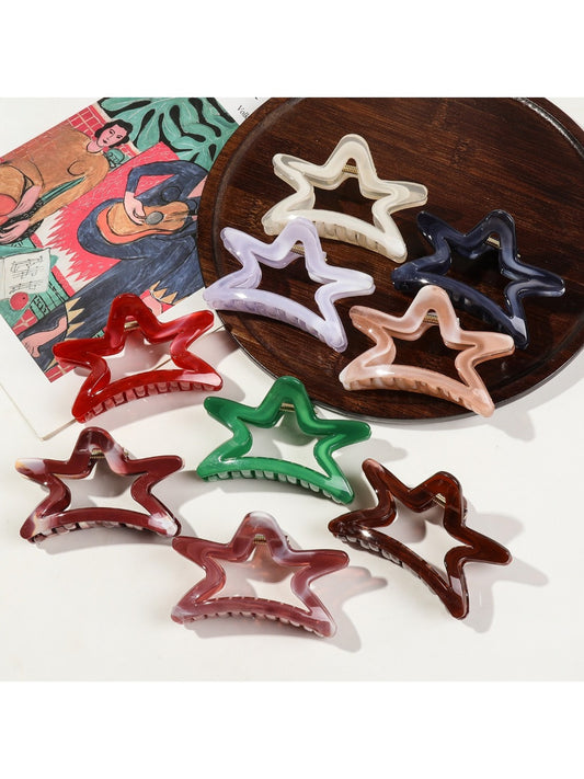 Beau - Christmas Star Shaped Jelly Hair Clips