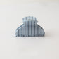 Beau - PVC Striped Pattern Curved Claw Clip