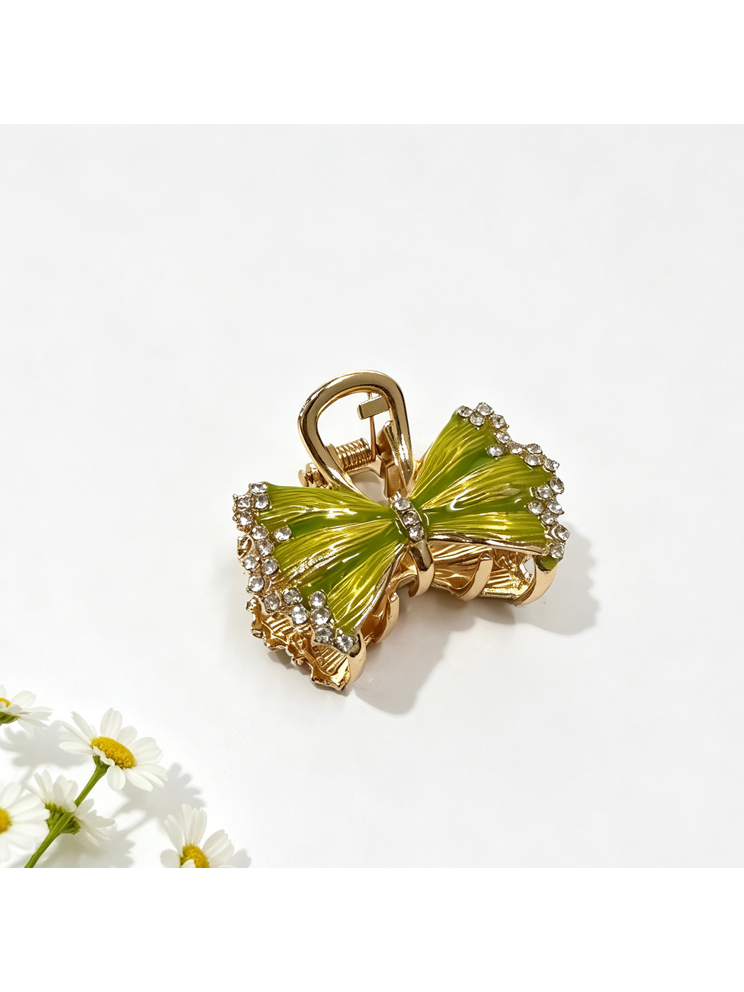 Beau - Bow Shape Glossy Alloy Hair Claw Clip