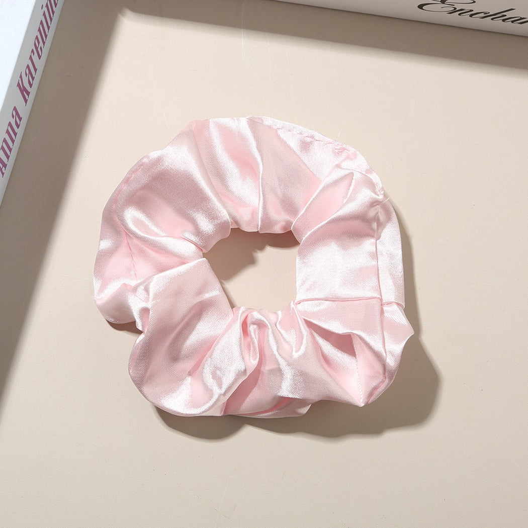 Gifty - Solid Color Satin Style Polyester Scrunchie