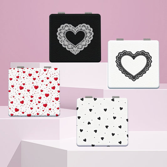 Mirroray - Foldable PU Leather Glass Makeup Mirror