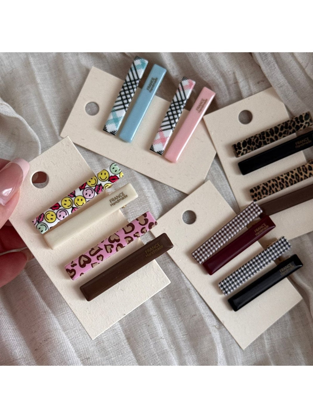 Beau - Sweet Style Printed Barrette Hair Clip