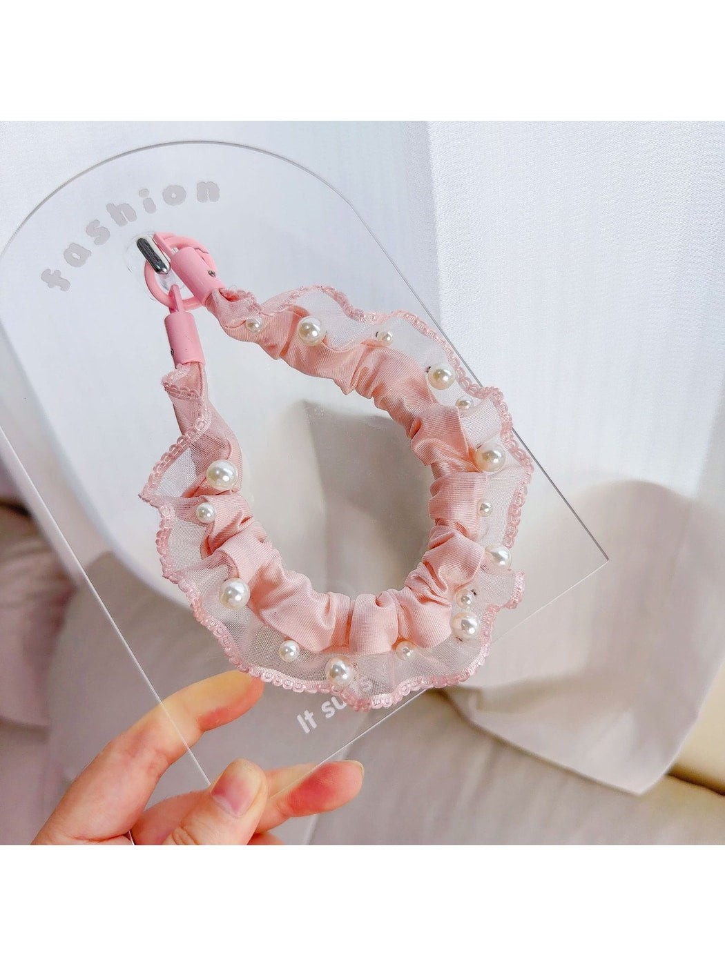 Keypus - Decorative Beaded Ruffle Phone Lanyard Charm