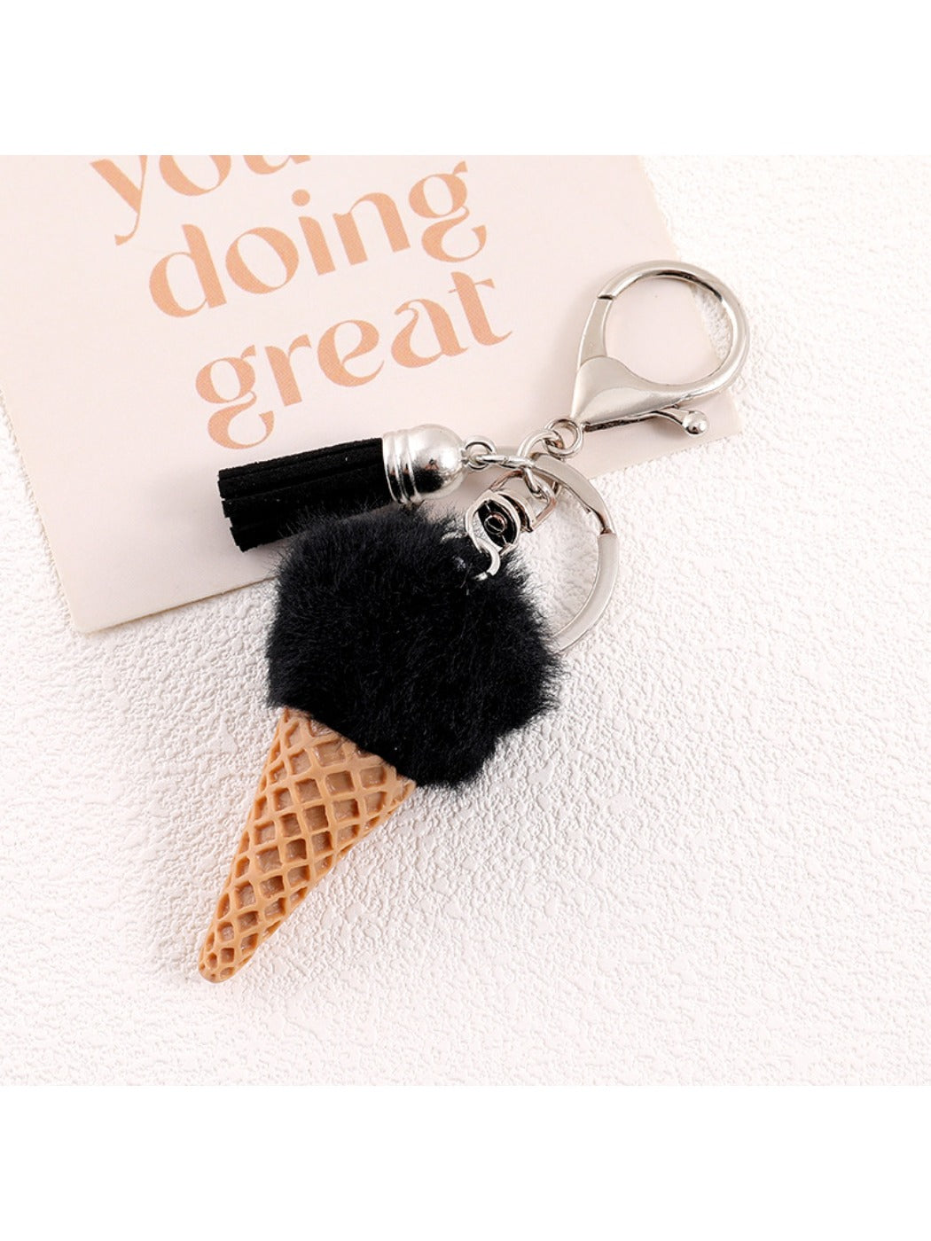 Keypus - Plastic Ice Cream Bag Charm Keychain