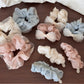 Gifty - Heart Polka Dot Sheer Textured Fabric Scrunchie