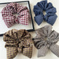 Gifty - Plaid Bow Scrunchie Hair Tie