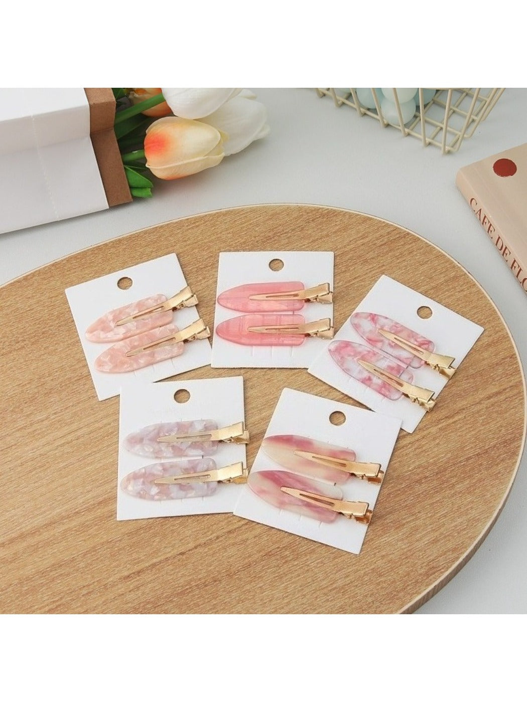 Beau - Elegant Pink Straight Hair Clip