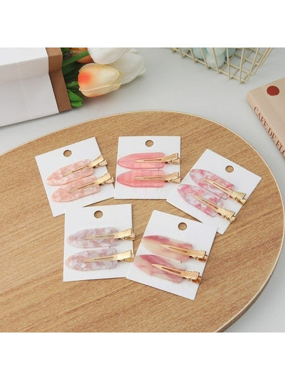 Beau - Elegant Pink Straight Hair Clip