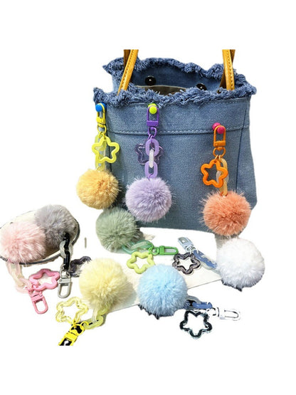Keypus - Single Pompom Bag Charm Keychain
