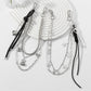 Keypus - Y2K Star Heart Chain Bag Charm Keychain