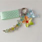 Keypus - Dolphin Flower Beaded Polka Dot Bag Charm