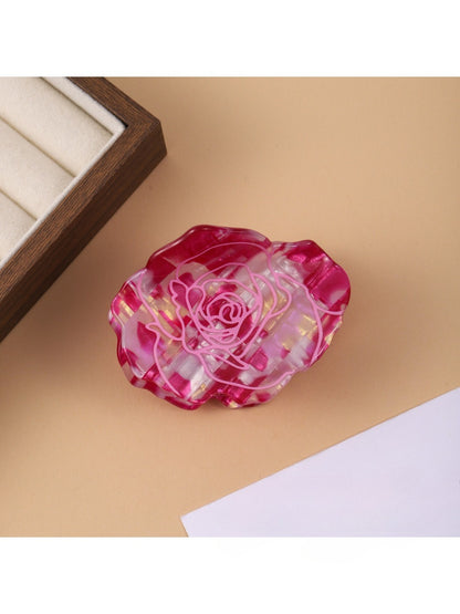 Beau - Elegant Rose Patterned Hair Claw Clip