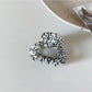 Beau - Hollowed Out Oval Shaped Claw Clip