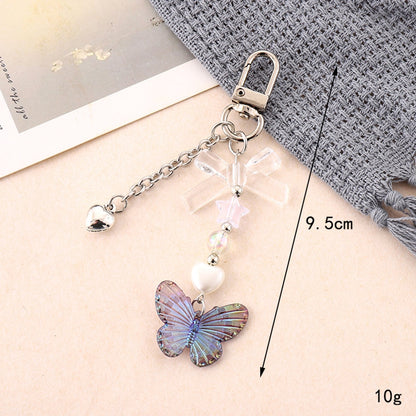 Keypus - Decorative Bow Star and Butterfly Keychain