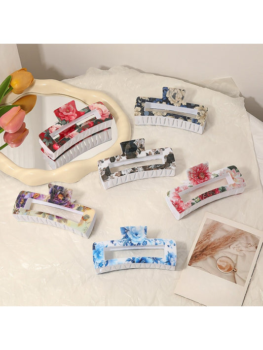 Beau - Classic Floral Pattern Hair Clip