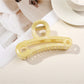 Beau - Glossy Marbled Pattern Hair Claw Clip