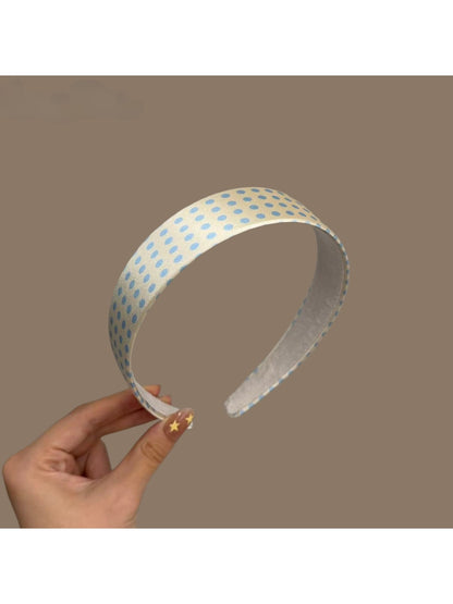 Gifty - Wide Edge Polka Dot Patterned Women's Headband
