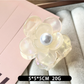 Beau - Sweet Camellia Ring Accent Acetate Claw Clip